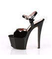 Plateau High  Heels SKY-309TT - Schwarz/Rosé Gold