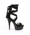 Plateau High Heels DELIGHT-671 - Schwarz