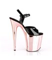 Extrem Plateau Heels FLAMINGO-809 -  Schwarz/Rose Gold