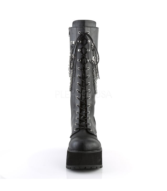 Demonia Plateau Stiefel RANGER-303 Schwarz