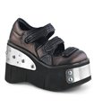 Plateau Schuhe KERA-13 - Schwarz Braun