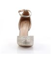 D'Orsay Pumps COVET-03 - Nude Glitter