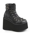 Demonia Plateau Stiefeletten KERA-21 Schwarz