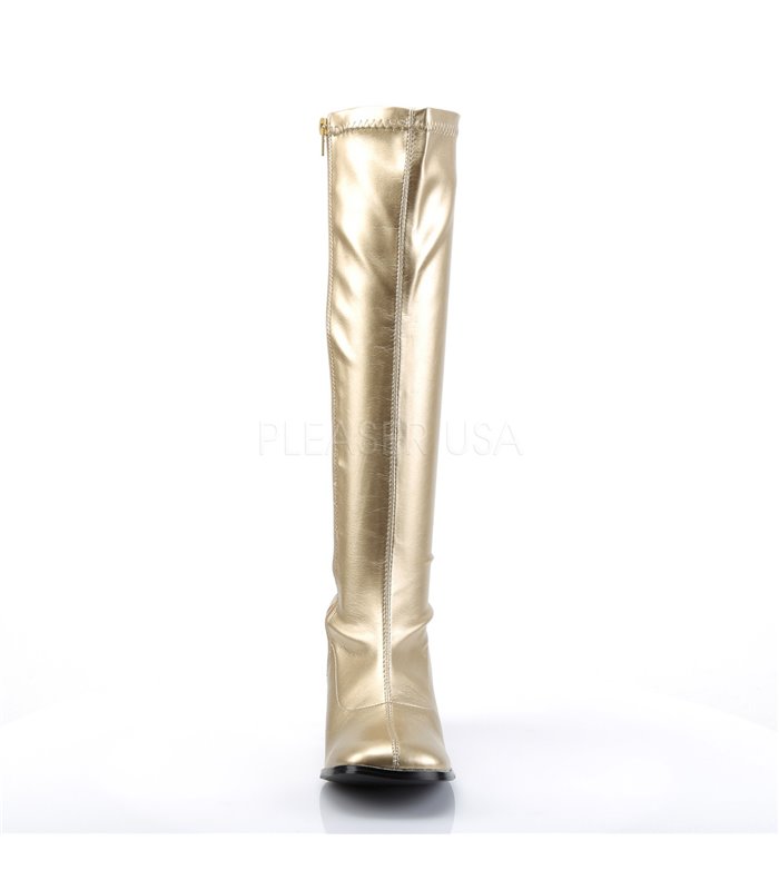 Retro Stiefel GOGO-300 - PU Gold