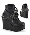 Demonia Plateau Stiefeletten POISON-101 Schwarz