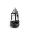 Retro T-Riemchen Pumps WIGGLE-50 - Schwarz