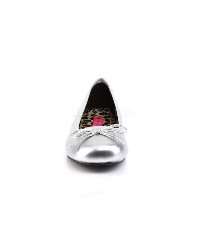 Pleaser Ballerinas Pleaser Pink Label ANNA-01 silber