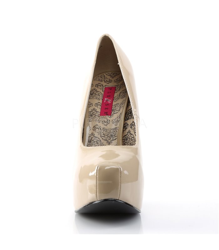 Plateau Pumps TEEZE-06W - Creme (Weit)