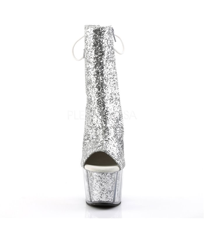 Plateau Stiefelette ADORE-1018G - Silber