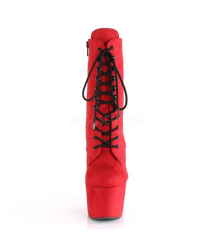 Plateau Schnürstiefelette ADORE-1020FS - Rot