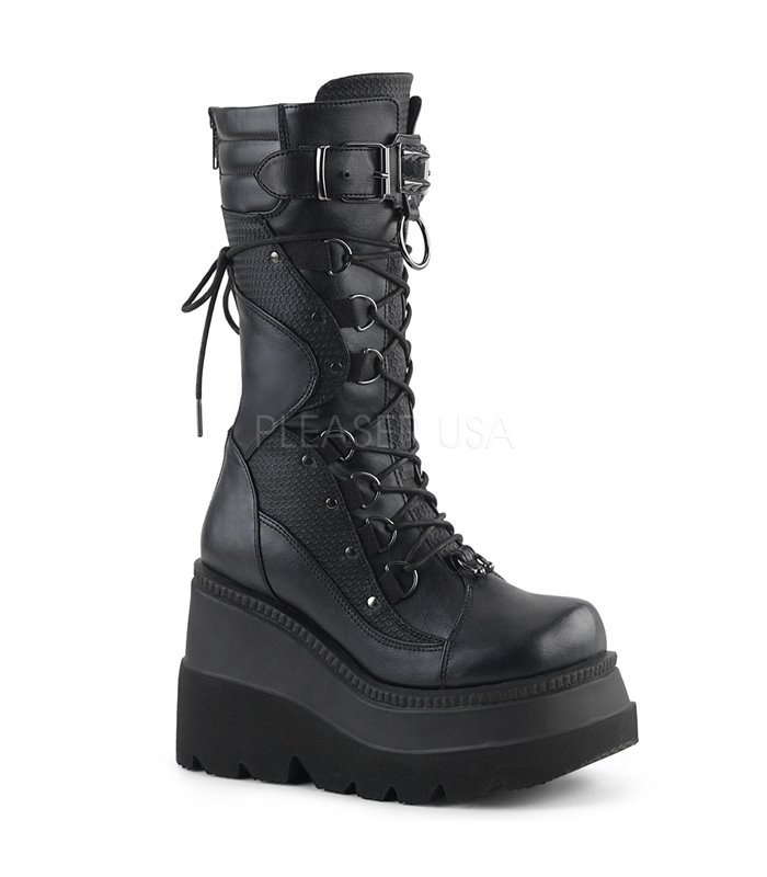 Demonia Plateau Stiefel SHAKER-70 schwarz