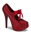 Strass High Heels TEEZE-04R - Rot