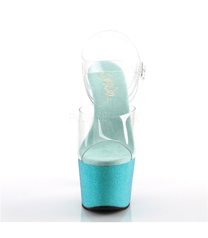 Plateau High Heels ADORE-708OMBRE - Aqua/Blau