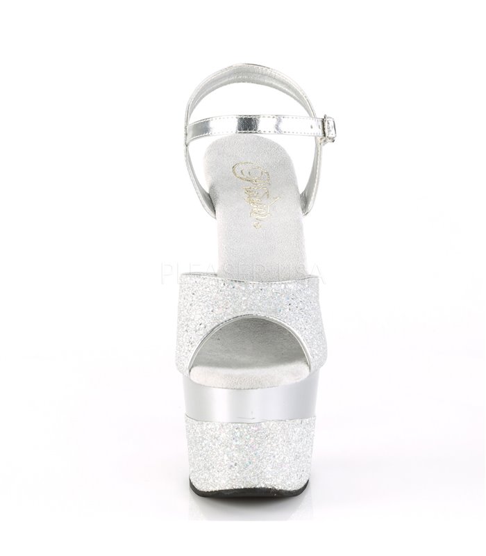 Plateau High Heels ADORE-709-2G - Silber