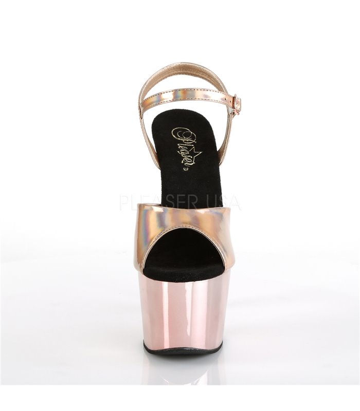 Plateau High Heels ADORE-709HGCH - Rose Gold Chrom