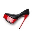 Giaro Galana 1001 Damen Herren Plateau High-Heels schwarz rot