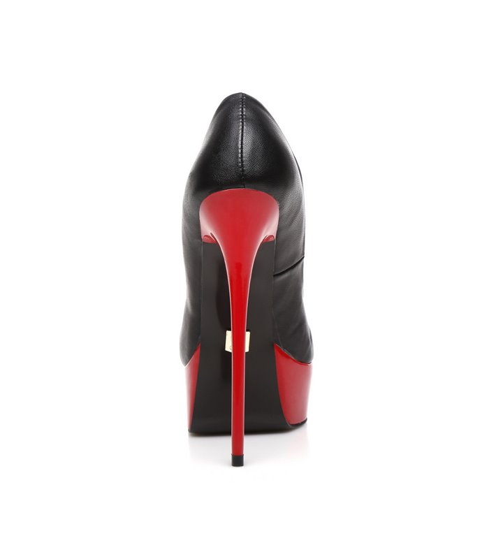 Giaro Galana 1001 Damen Herren Plateau High-Heels schwarz rot