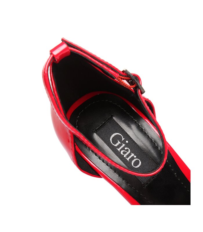 Giaro Galana 1002 Damen Herren Plateau Sandaletten rot lack