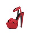 Giaro Sissi Damen Herren Plateau Sandaletten rot