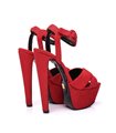 Giaro Sissi Damen Herren Plateau Sandaletten rot