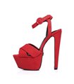 Giaro Sissi Damen Herren Plateau Sandaletten rot