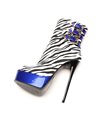 Giaro Maruckle Damen Herren Plateau Stiefeletten Zebra print