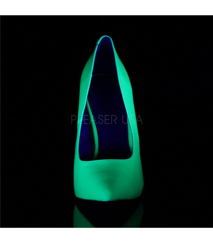 Pleaser Pumps AMUSE-20 Neon Grün Lack