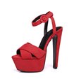 Giaro Sienna Damen Herren Plateau Sandaletten rot