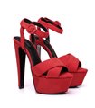 Giaro Sienna Damen Herren Plateau Sandaletten rot