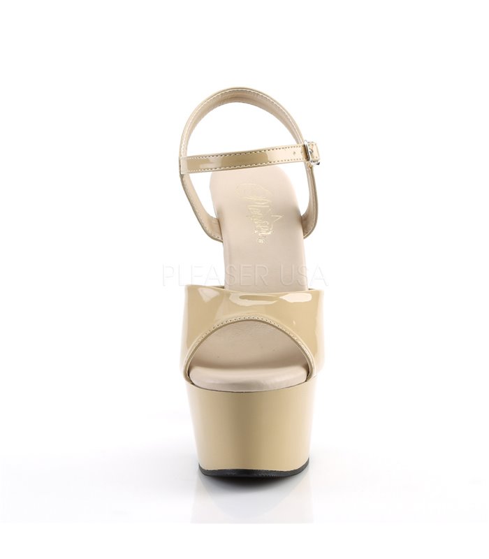 Plateau High Heels ASPIRE-609 - Lack Creme