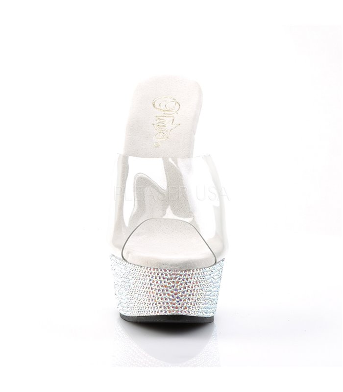 Plateau Pantolette BEJEWELED-601DM - Silber