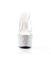 Plateau High Heels BEJEWELED-701MS - Silber