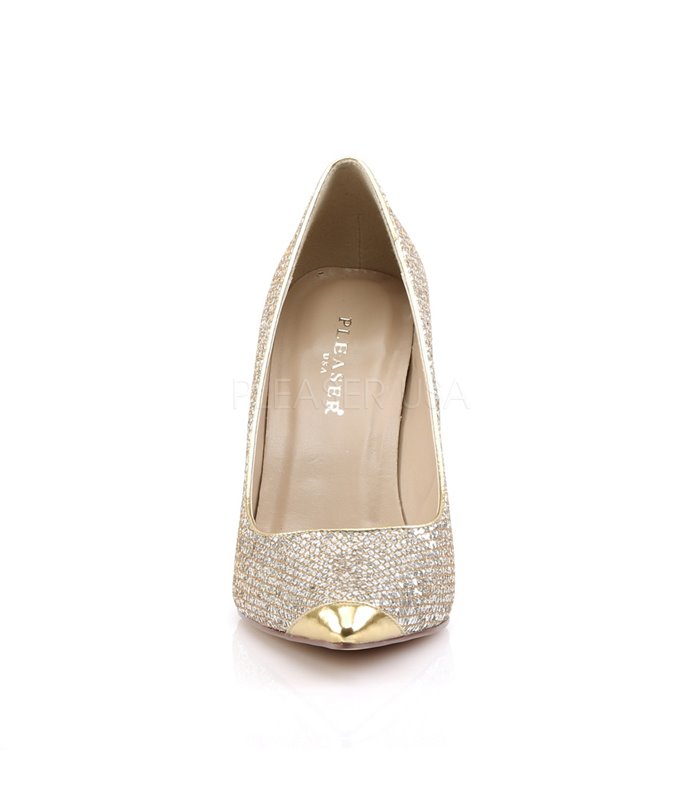 Stiletto Pumps CLASSIQUE-20 - Gold Glitzer