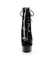 Plateau Stiefelette DELIGHT-1018 - Lack Schwarz