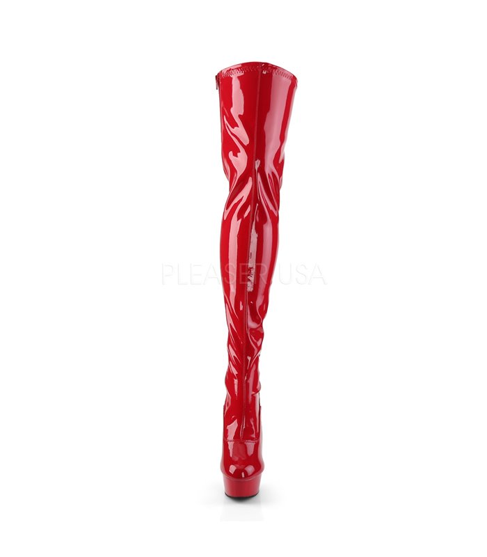 Overknee Stiefel DELIGHT-3063 - Lack Rot