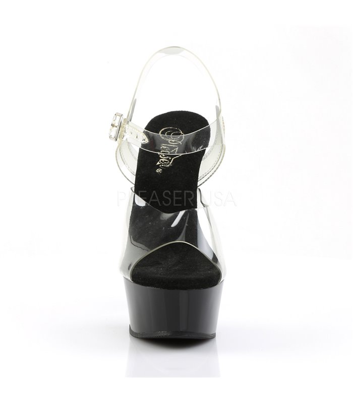 Plateau High Heels DELIGHT-608 - Schwarz