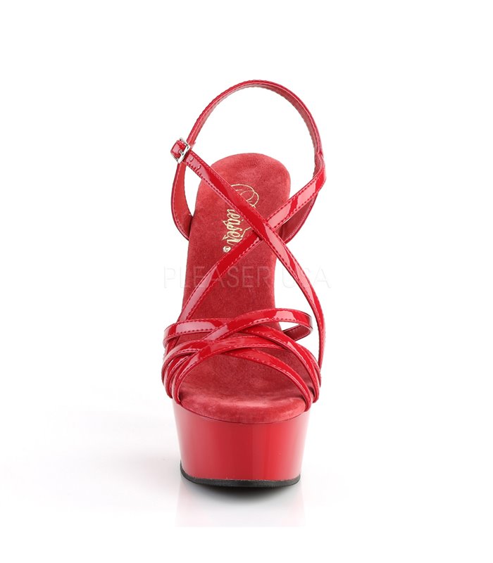 Plateau Sandalette DELIGHT-613 - Rot