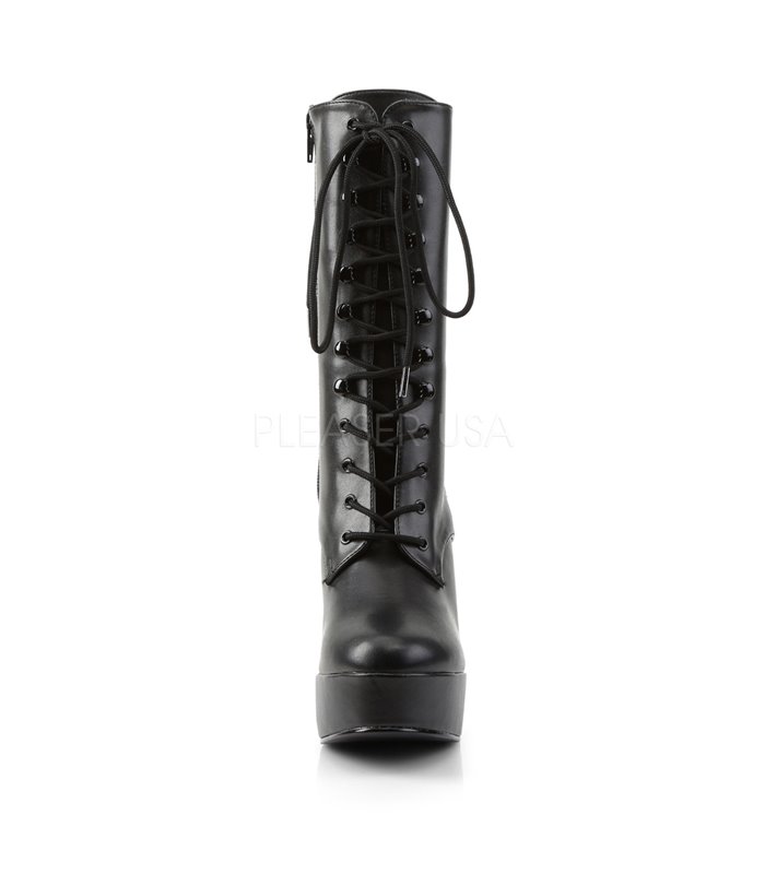 Plateau Stiefelette ELECTRA-1020 : PU Schwarz