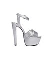 Giaro Sissi Damen Herren Plateau Sandaletten silber