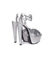 Giaro Sissi Damen Herren Plateau Sandaletten silber