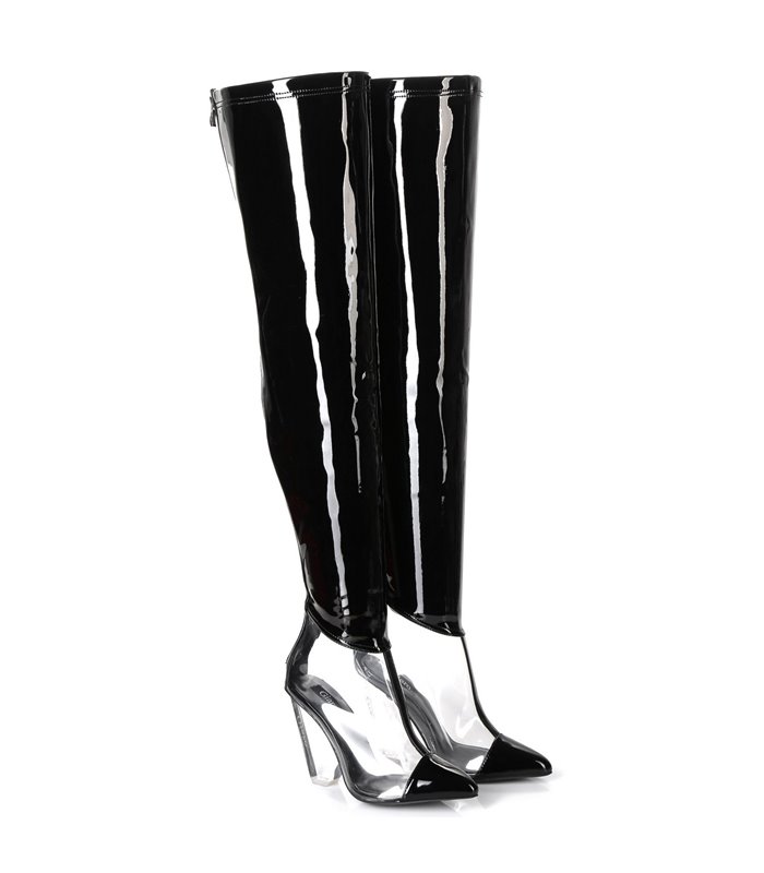 Giaro Overknee Stiefel Fascinate schwarz lack