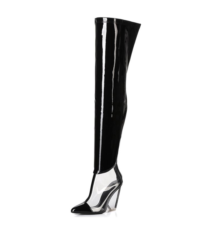 Giaro Overknee Stiefel Fascinate schwarz lack