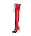 Giaro Overknee Stiefel Veruska rot schwarz