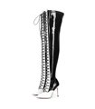 Giaro Overknee Stiefel Veruska schwarz weiss