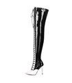 Giaro Overknee Stiefel Veruska schwarz weiss