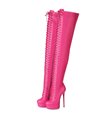 Giaro Plateau Overknee Stiefel Mouchard Pink