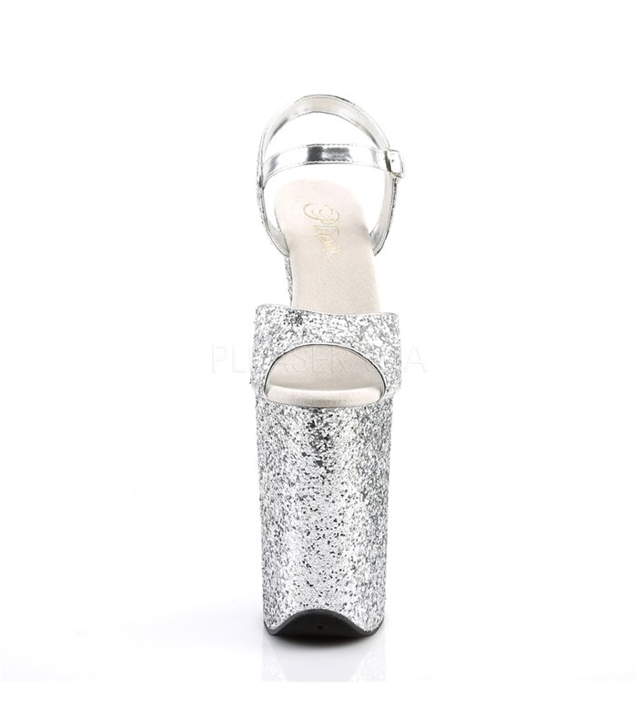 Extrem Plateau Heels  INFINITY-910LG - Silber