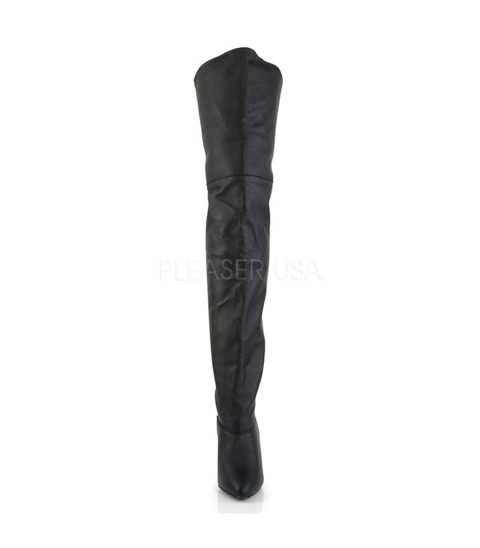 Pleaser Overknee Stiefel LEGEND-8868 Schwarz Leder (P)