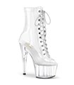 Platform Peeptoe Ankle Boots ADORE-1021C - Transparent