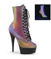 Plateau Stiefeletten DELIGHT-1020REFL - Regenbogen